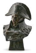 AFTER RICHARD AURILI - A BRONZED COMPOSITION BUST OF NAPOLEON, PROBABLY EARLY 20TH CENTURY