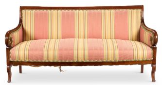 A LOUIS PHILIPPE MAHOGANY SOFA, CIRCA 1830
