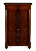 Y AN ORMOLU-MOUNTED MAHOGANY SECRETAIRE Á ABBATANT OF EMPIRE STYLE