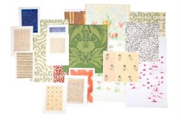 ANTONY LITTLE, A FOLIO OF ORIGINAL DRAWINGS OF FABRICS AND WALLPAPER