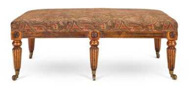 AN OAK CENTRE STOOL, PROBABLY BY HOWE