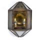 A BRASS AND GLASS WALL LIGHT, BY ANTONY LITTLE - Image 1 of 3