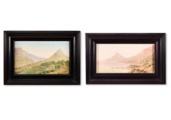 HAROLD HENDERSON BOYES (SOUTH AFRICAN 1886-1958), TWO VIEWS OF TABLE MOUNTAIN AND SIGNAL HILL