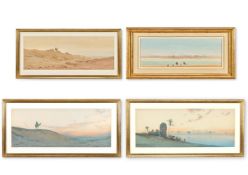 AUGUSTUS OSBOURNE LAMPLOUGH (BRITISH 1877-1930), FOUR EGYPTIAN LANDSCAPES