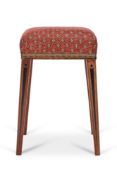 Y A REGENCY MAHOGANY AND EBONY INLAID STOOL, EARLY 19TH CENTURY