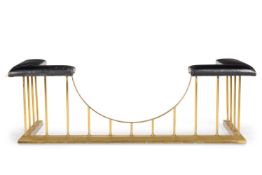 A BRASS CLUB FENDER, 20TH CENTURY