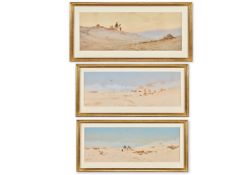AUGUSTUS OSBOURNE LAMPLOUGH (BRITISH 1877-1930), THREE DESERT LANDSCAPES