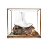 A CASED PAIR OF ANTONY'S SIGNATURE WHITE LEATHER CHELSEA BOOTS, NAPLES