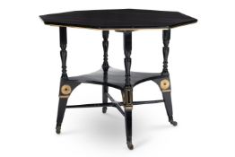 A VICTORIAN AESTHETIC MOVEMENT TABLE, IN THE MANNER OF CHRISTOPHER DRESSER, LATE 19TH CENTURY