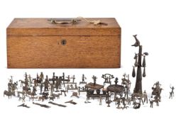 A GROUP OF KOHND METAL FIGURES INDIA, EARLY 20TH CENTURY
