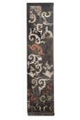 A DOUBLE SIDED WOOD PANEL MOUNTED WITH GESSO SAMPLES, SECOND HALF 19TH CENTURY