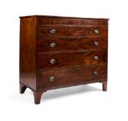 A GEORGE III MAHOGANY CHEST, CIRCA 1780