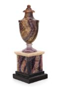 A GEORGE III BLUE JOHN URN, EARLY 19TH CENTURY