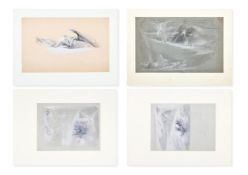 ADOLF HIREMY-HIRSCHEL (HUNGARIAN 1860-1933), FOUR COMPOSITIONAL STUDIES AND A DRAPERY STUDY
