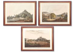 HENRY SALT (BRITISH 1780-1827), THREE VIEWS OF INDIA FROM TWENTY FOUR VIEWS TAKEN IN ST HELENA