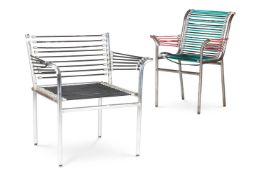 TWO 'SANDOWS' ARMCHAIRS BY RENÉ HERBST (FRENCH, 1891-1982), SECOND HALF 20TH CENTURY