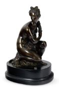AFTER COYSEVOX, A BRONZE FIGURE OF THE BATHING VENUS, PROBABLY FRENCH