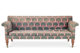 A REGENCY 'CAMPAIGN' MAHOGANY SOFA, CIRCA 1820