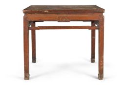 AN ELM TABLE, CHINESE, LATE 19TH/EARLY 20TH CENTURY