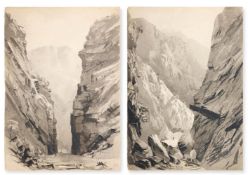 MASON JACKSON (BRITISH 1819-1903), THE ABYSSINIAN EXPEDITION: THE MIDDLE SOOROO DEFILE IN THE SENAFE
