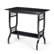 A VICTORIAN EBONISED SIDE TABLE, LATE 19TH CENTURY