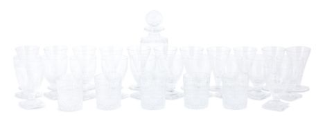 A SELECTION OF MOSTLY WILLIAM YEOWARD DRINKING GLASSES, MODERN