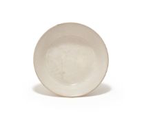 A Chinese carved Dingyao dish