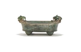 A Chinese bronze 'Dragon' censer