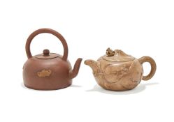 A Chinese yixing teapot