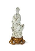 A Chinese dehua figure of Guanyin