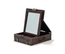 A Chinese hardwood dressing case
