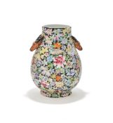 A Chinese mille fleur vase