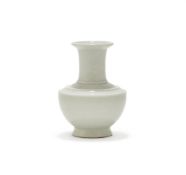 A miniature Chinese white glazed porcelain vase