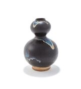 A Chinese lushan phosphatic 'Double gourd' vase