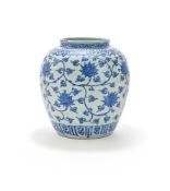 A Chinese blue and white 'Lotus' Jar