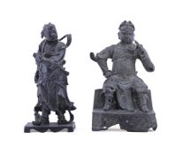 A Chinese Bronze figure of Guandi