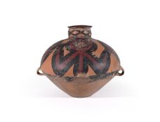 A large Chinese painted pottery jar