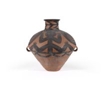 A large Chinese painted pottery jar