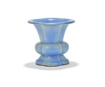 A Chinese yixing Jun glazed vase