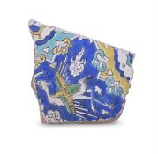 A Safavid Cuerda Seca pottery tile fragment