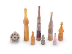 A Mughal gem-set jade water-pipe mouth-piece (munal)