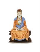A Chinese Famille Rose porcelain figure of Guanyin
