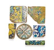 A Safavid Cuerda Seca border tile