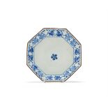 A Japanese Arita porcelain dish of shallow