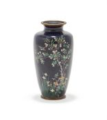 A Japanese ccloisonné enamel vase