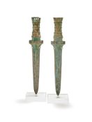 A pair of bronze daggers from Lang Vac village