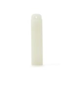 A Chinese white jade plume holder