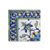 A Cuerda Seca corner tile