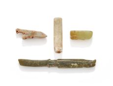 A Chinese spanich jade carving of a fish