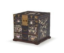 Y A Korean mother-of-pearl inlaid chest of drawers